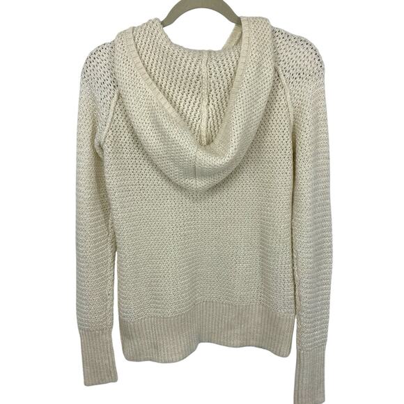 Calia by Carrie Underwood Hooded Knit Sweater size Small Ivory Pullover - Picture 1 of 8